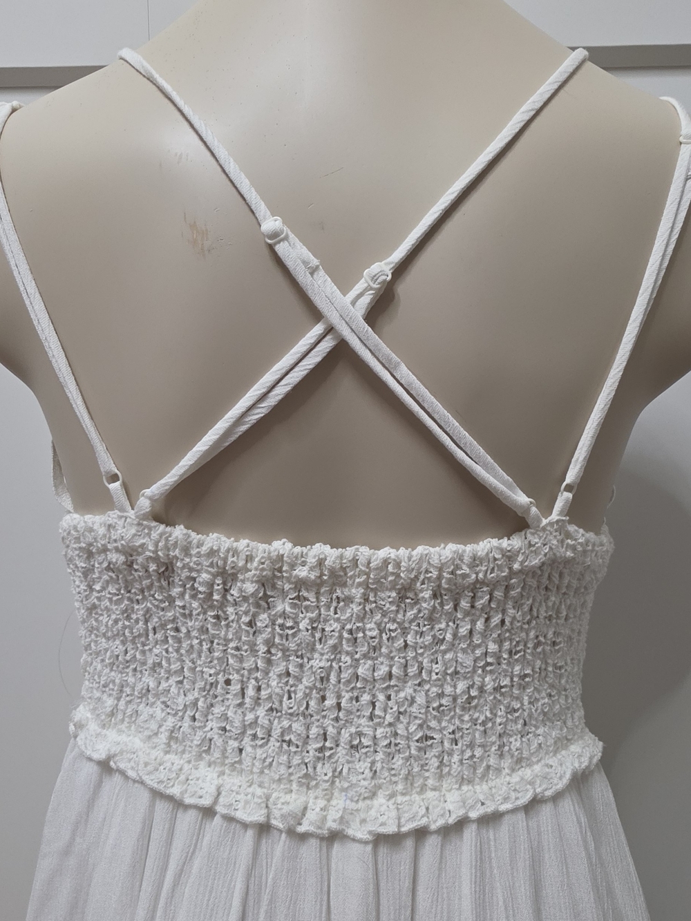 Chelsea & Violet White Lace Bodice Mini Dress Size Small - Picture 4 of 7